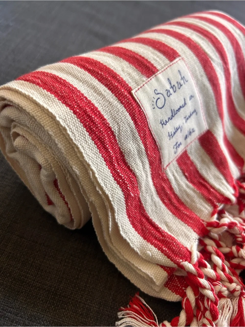SABAH Peshtemal Fethiye Turkish Handloomed Cotton Striped Towel #0501267